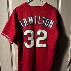 Texas Baseball Jersey Button Up Hamilton